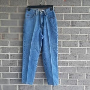 Vintage blue 100%cotton high waist straight leg EXP quarante de qualite